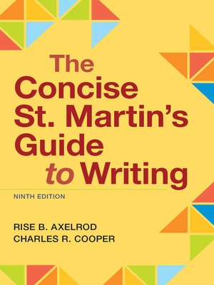 cover image of The Concise St. Martin's Guide to Writing
